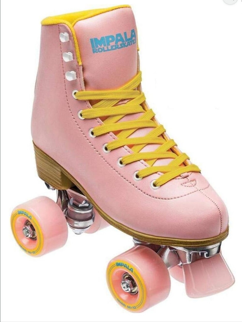 Impala Rollerskates Girl's Impala Quad Skate (Big Kid/Adult) Pink/Yellow W9
